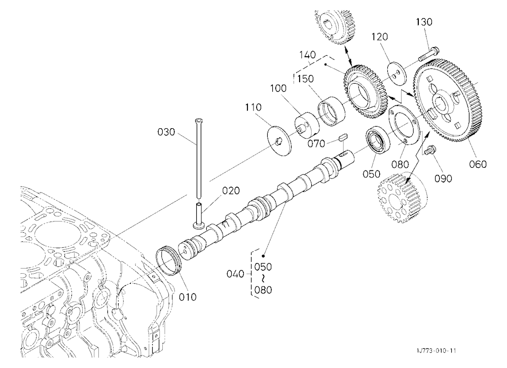 Camshaft And Idle Gear Shaft