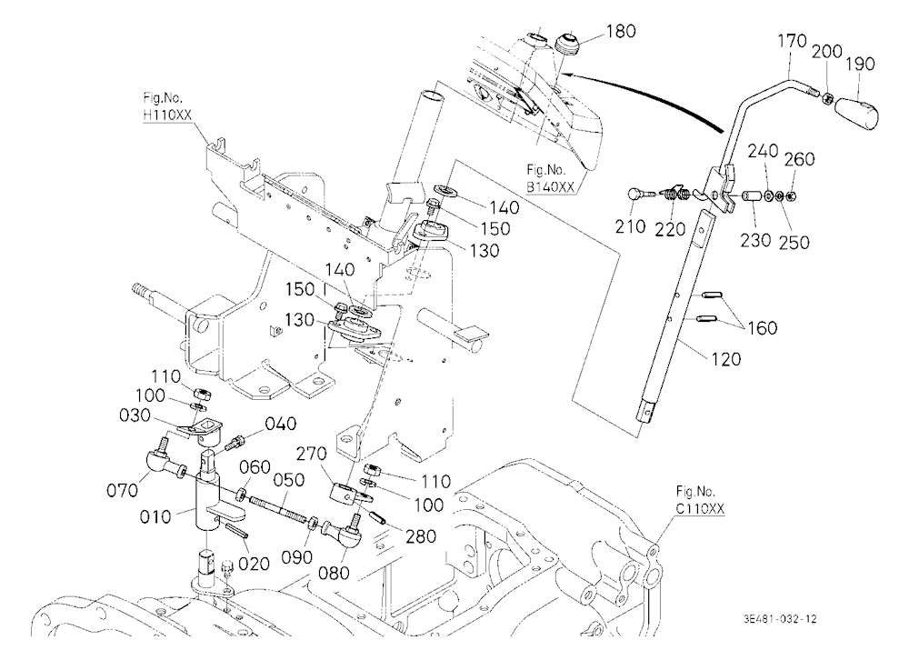 Shuttle Shift Lever [Cab Type]