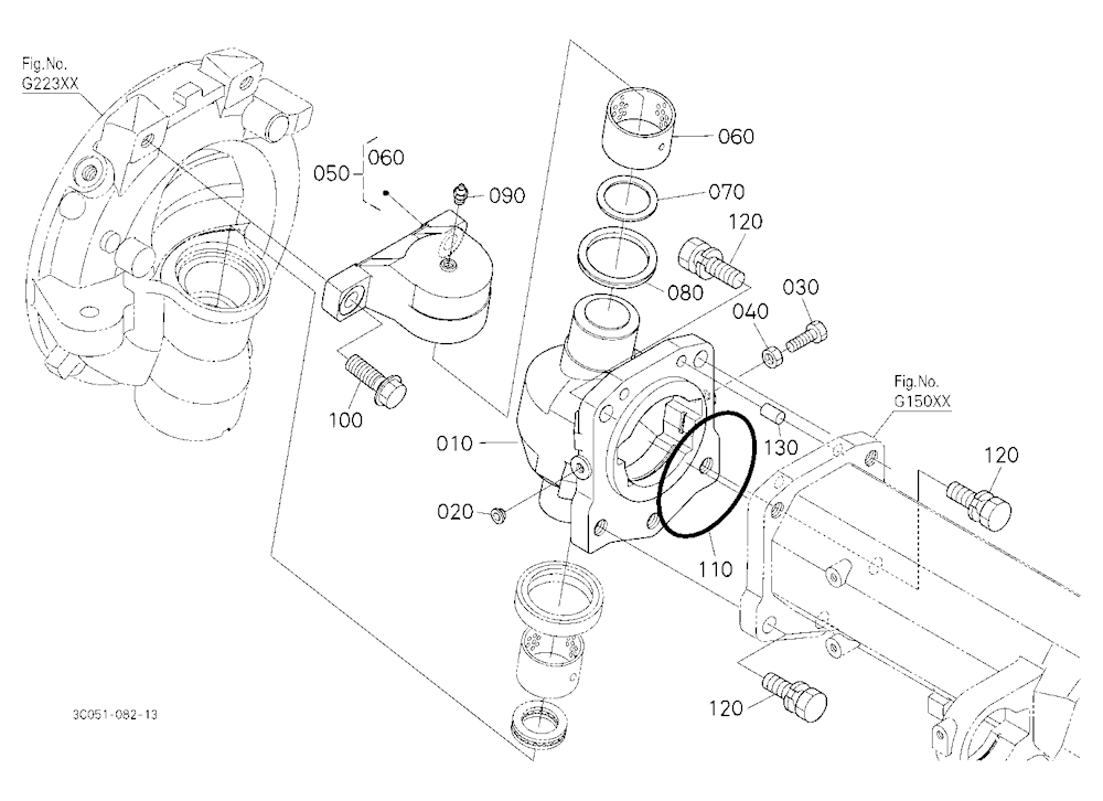Bevel Gear Case Rh
