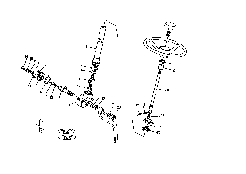 Steering Section Parts [4Wd]