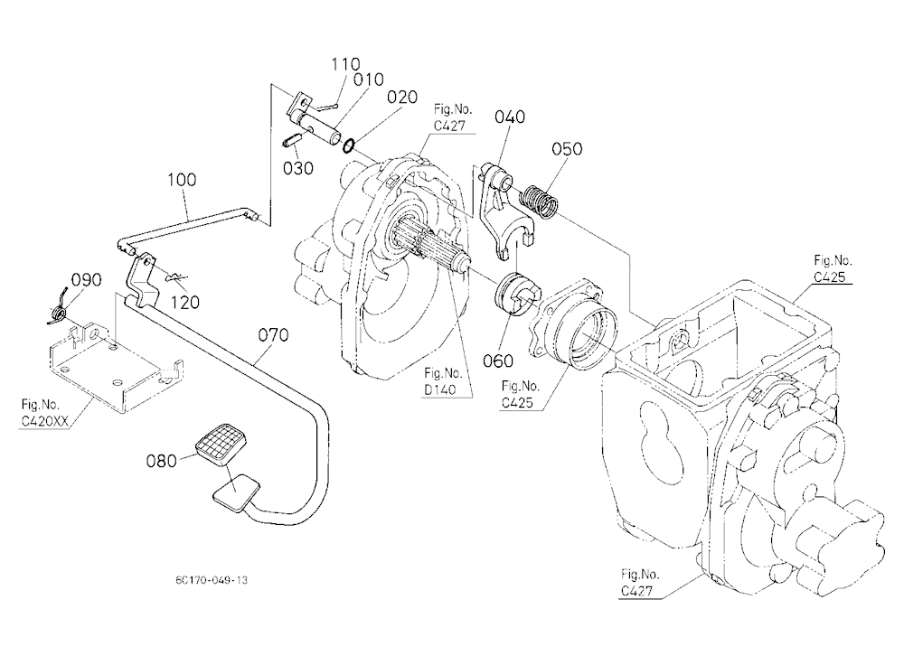 Differential Lock Pedal