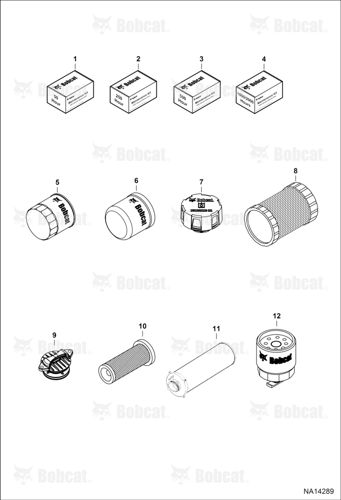 Maintenance Items (Scheduled Maintenance) (Spin-On Cooling Fan Filter) A3NT18124 & Above