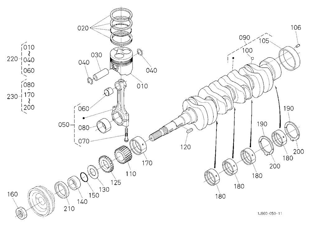 Piston And Crankshaft