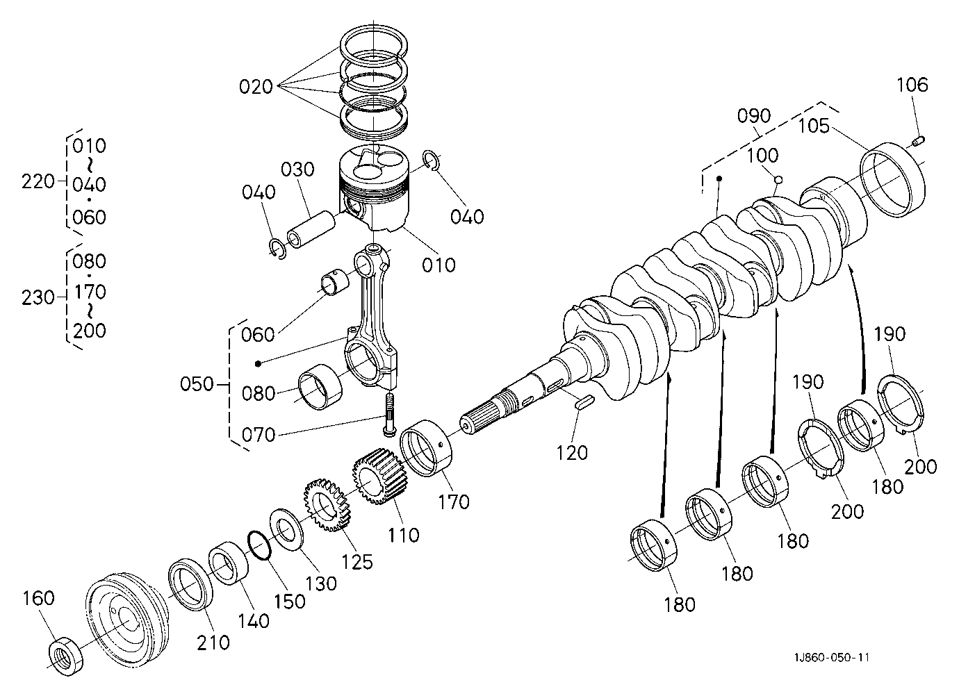 Piston And Crankshaft