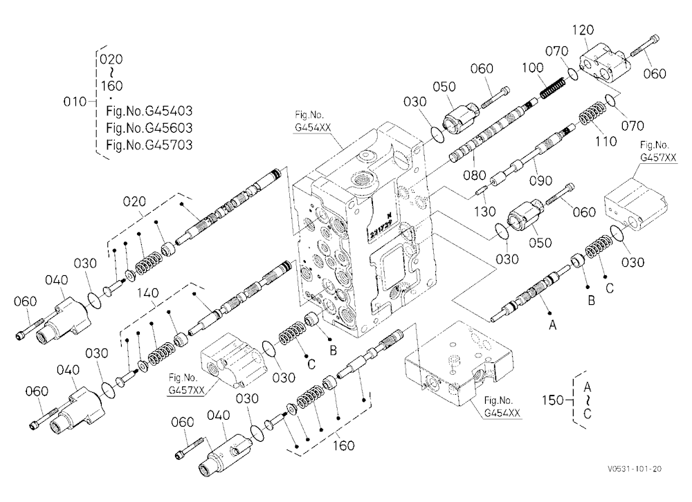 Control Valve (Spool) [Component Parts] [High Flow