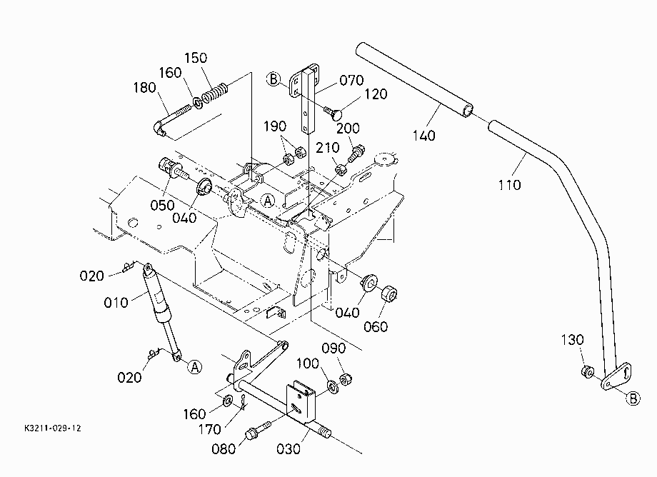 SPEED CONTROL LEVER LH