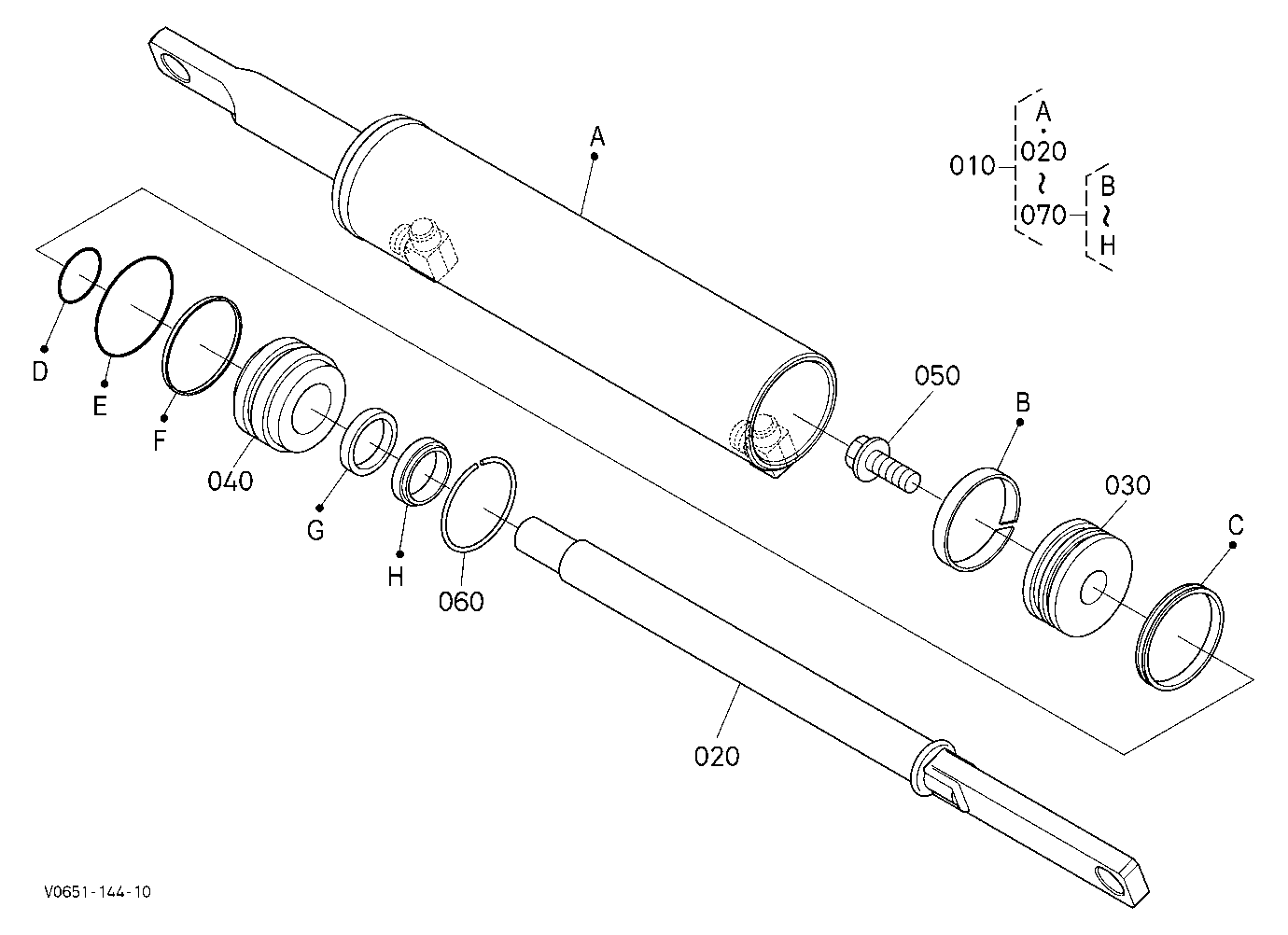 Hitch Cylinder [Component Parts] [Hydraulic Hitch]