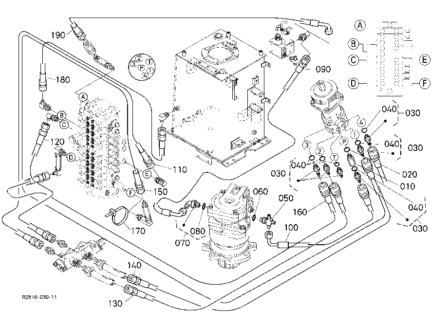 Oil Piping (Control Lh)