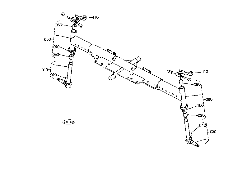 Front Axle (Low-Profile) [Option]