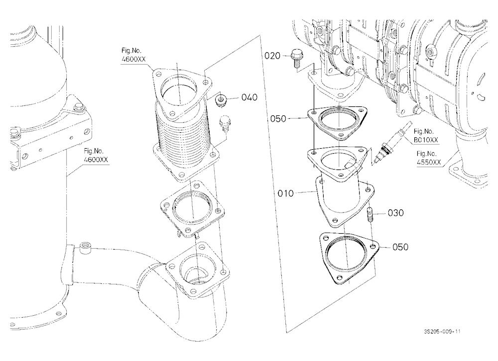 Muffler Pipe (Diesel Particulate Filter)