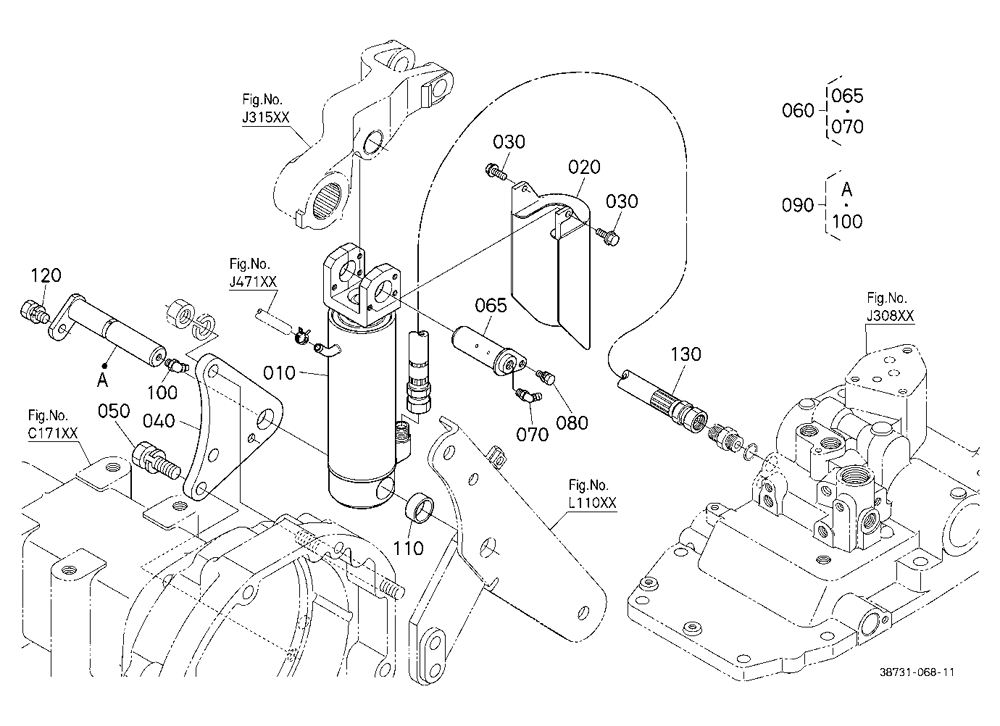 3P-Lift Assist Cylinder Rh