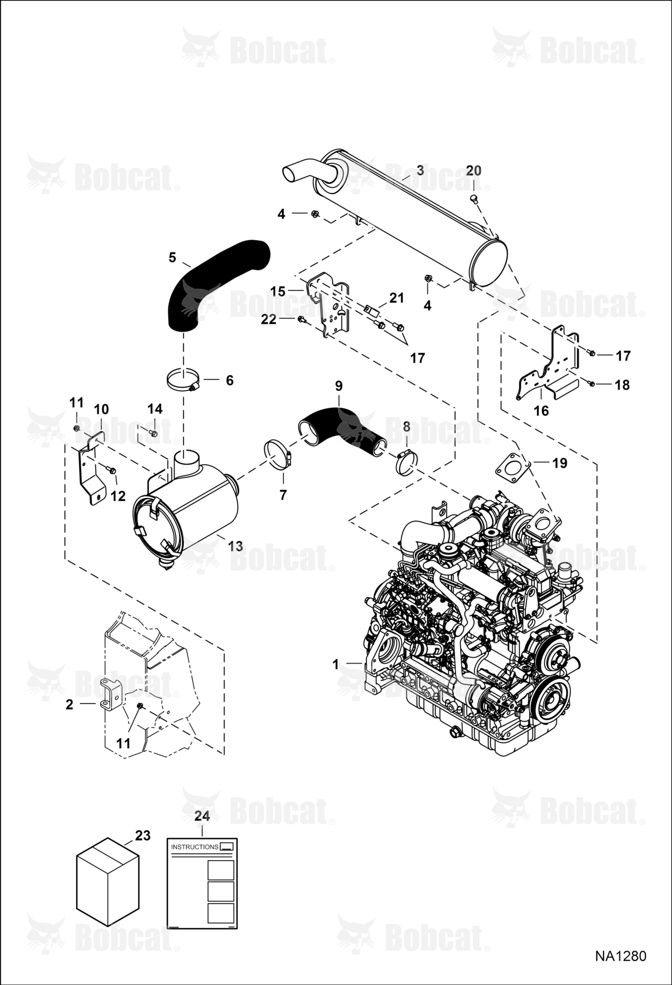Engine & Attaching Parts (Air Cleaner & Muffler)