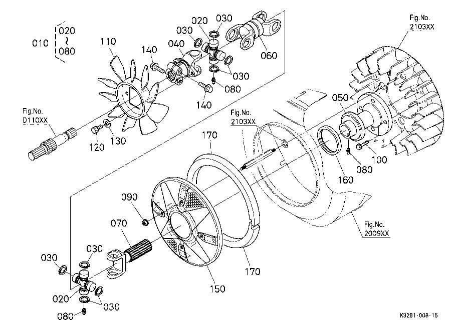 Universal Joint/Fan