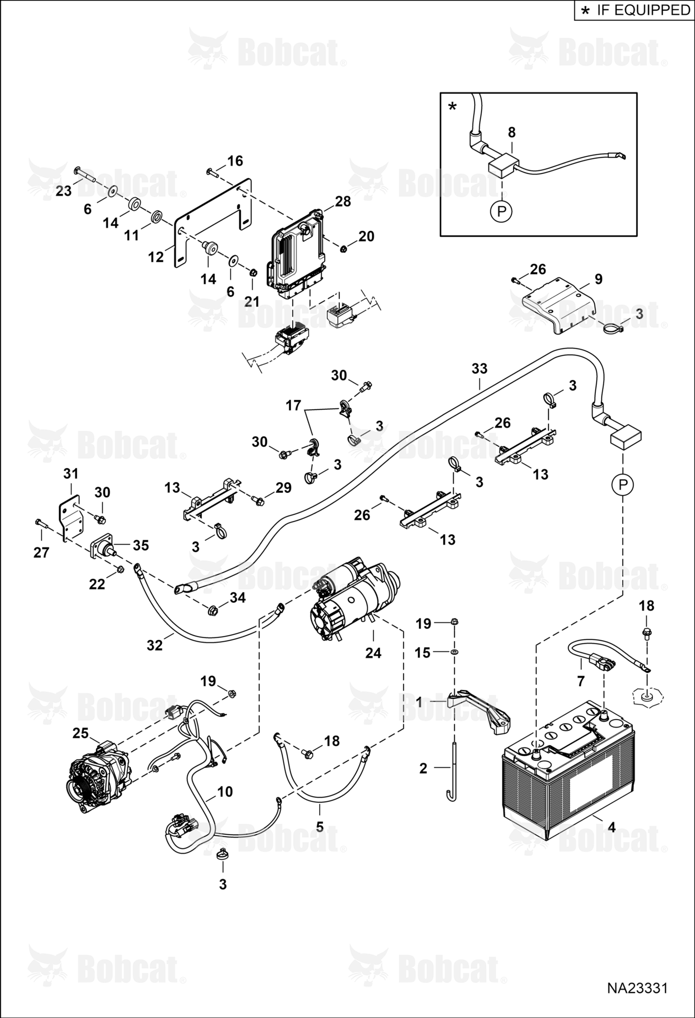 Engine Electrical Circuitry (Battery, ALT & Starter)  B4CD15346 & Above