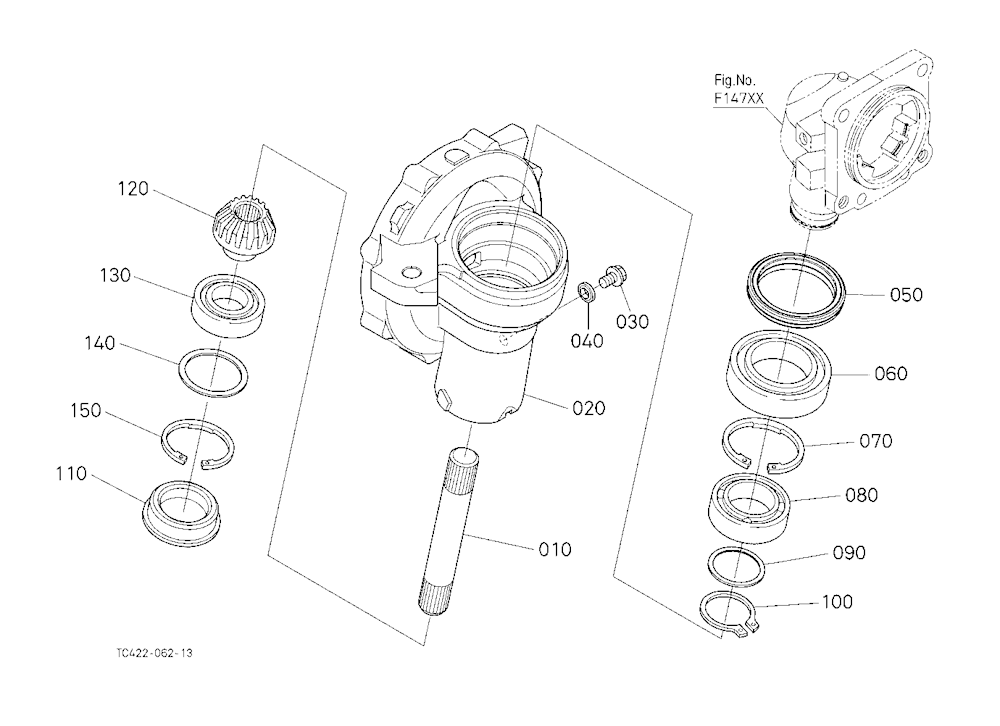 Front Axle Case Rh