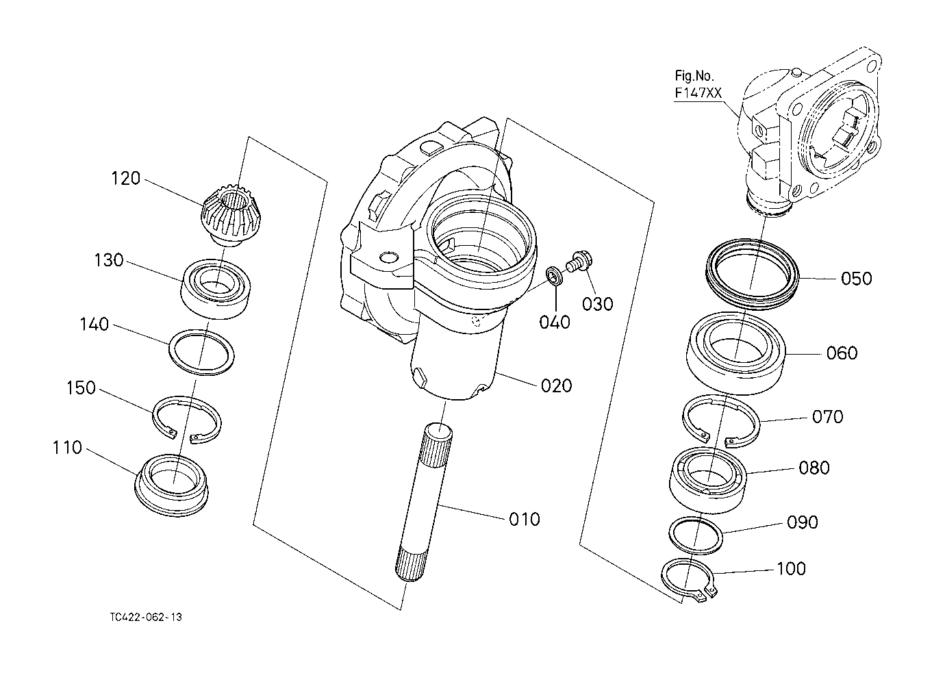 Front Axle Case Rh