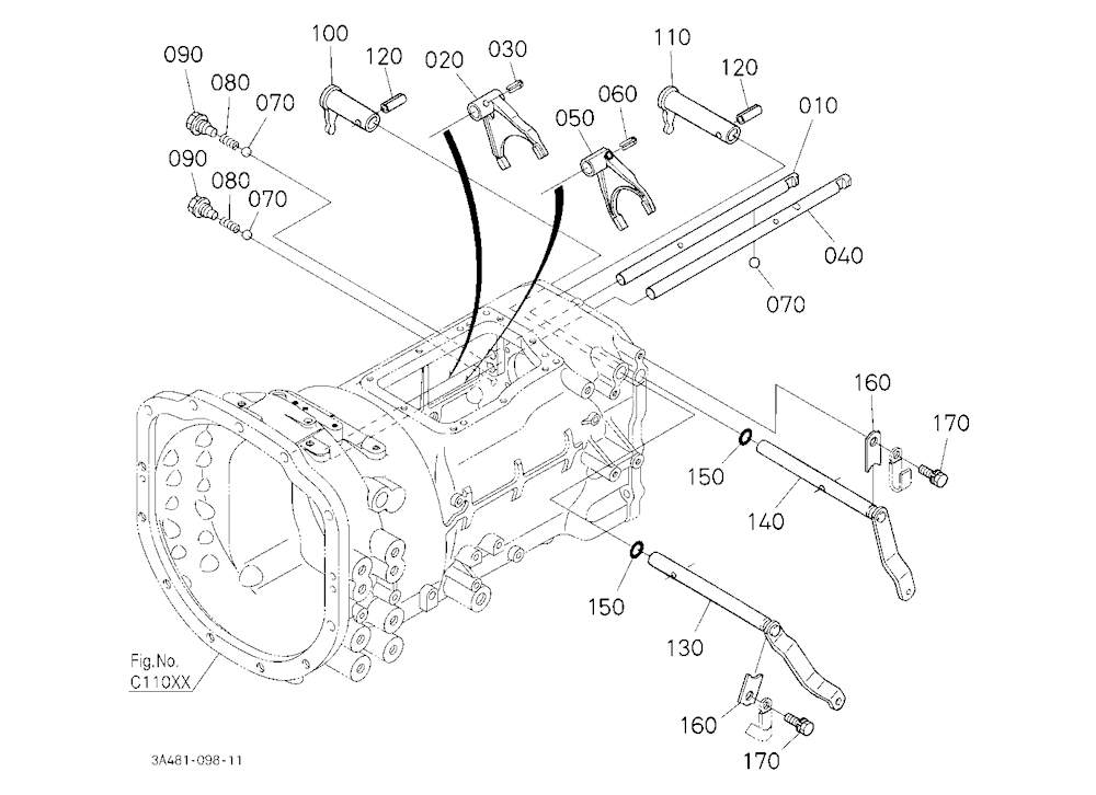 Range Gear Shift Fork [Cab Type]
