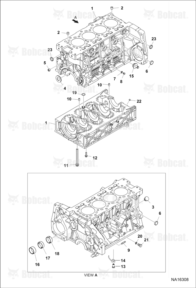 Cylinder Block (Engine S/N 037569 & Above)