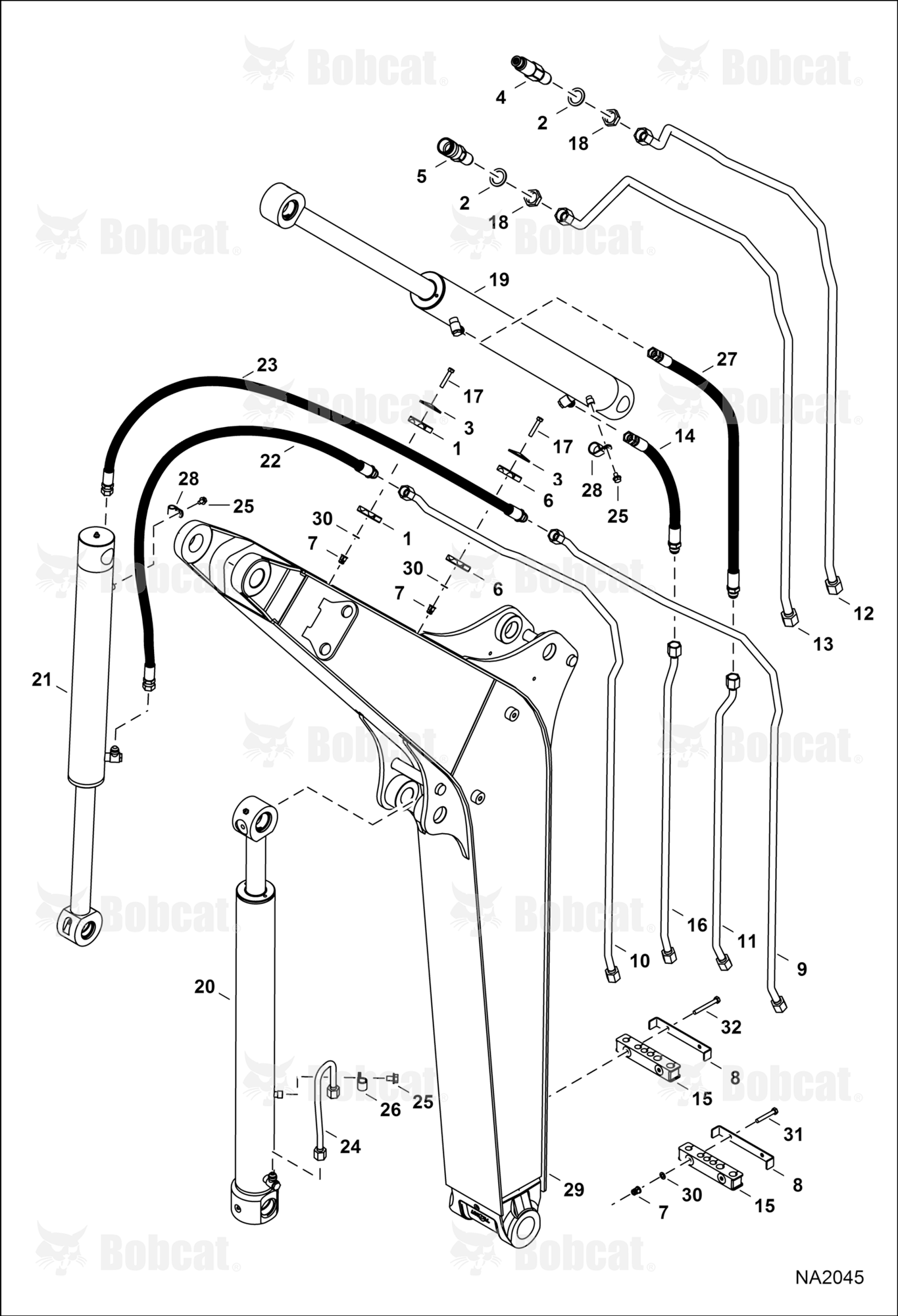 Hydraulic Circuitry (Work Tubelines & Cylinders)