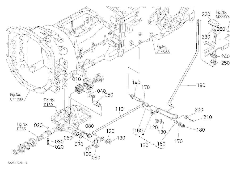 Front Wheel Drive Lever [Rops Type]