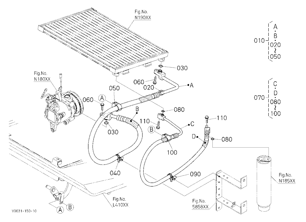 Air Conditioner Hose (Discharge)
