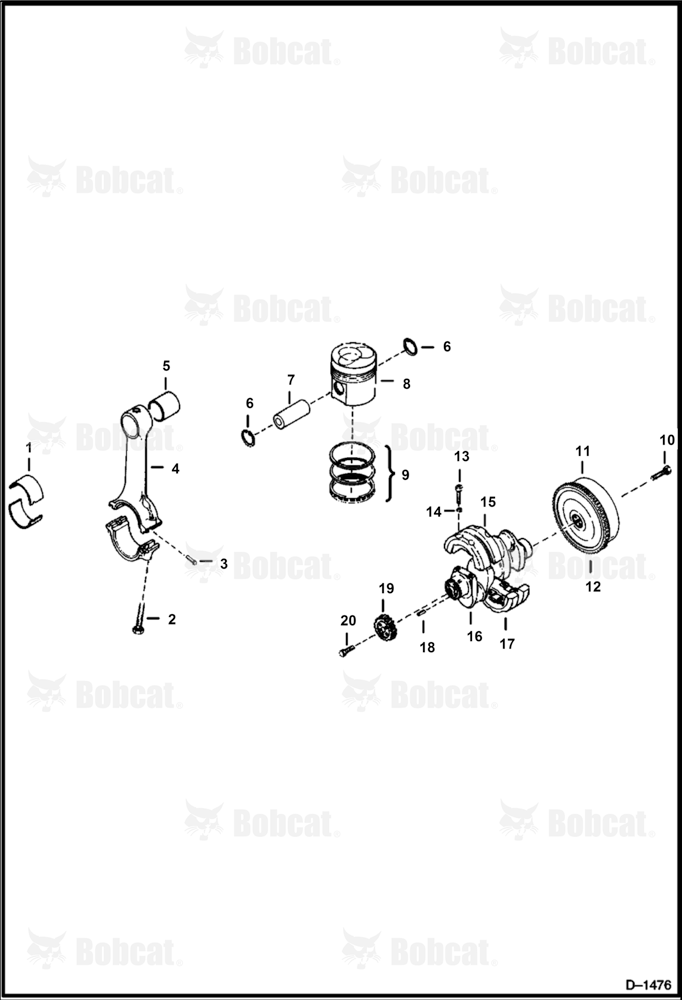 CRANKSHAFT, Piston & Flywheel (Deutz 511)