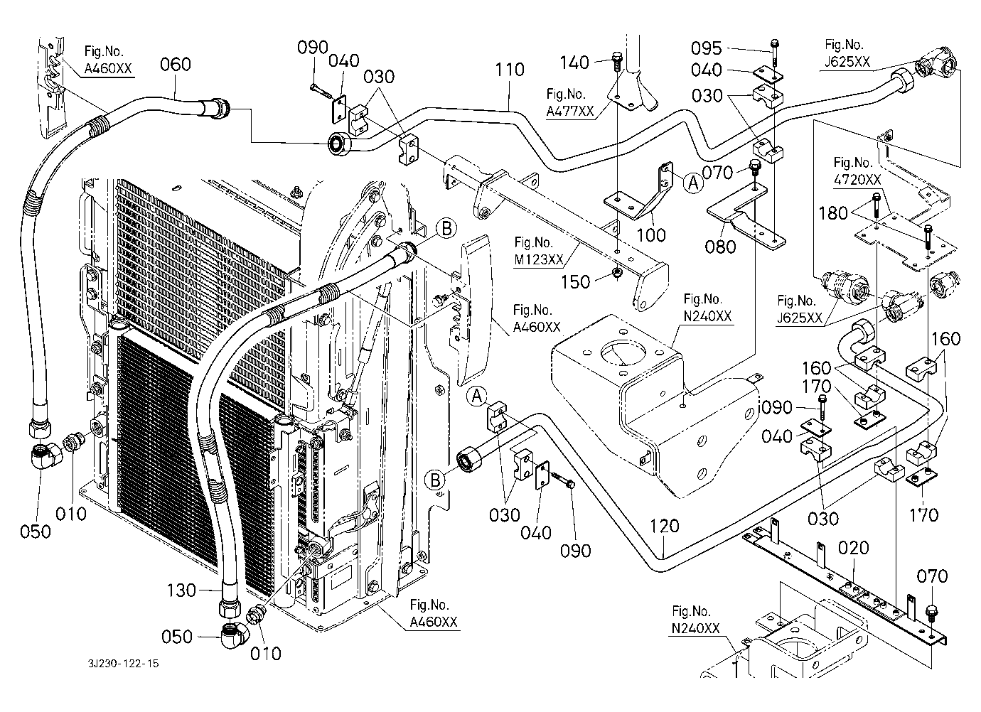 Hydraulic Oil Line (Oil Cooler/Front)