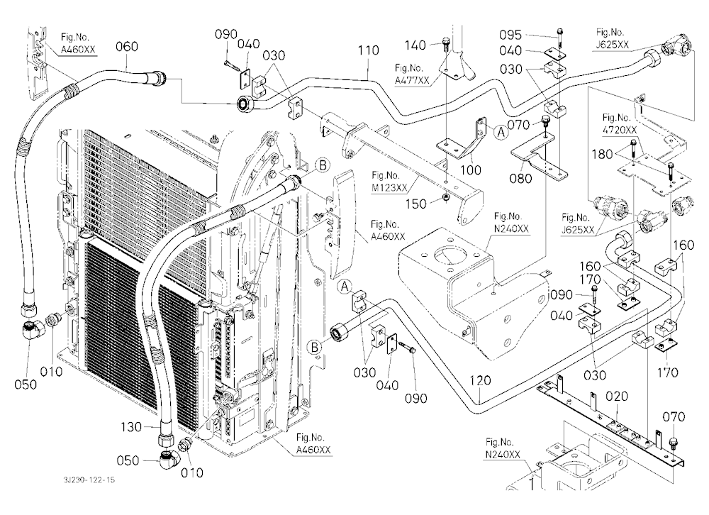 Hydraulic Oil Line (Oil Cooler/Front)