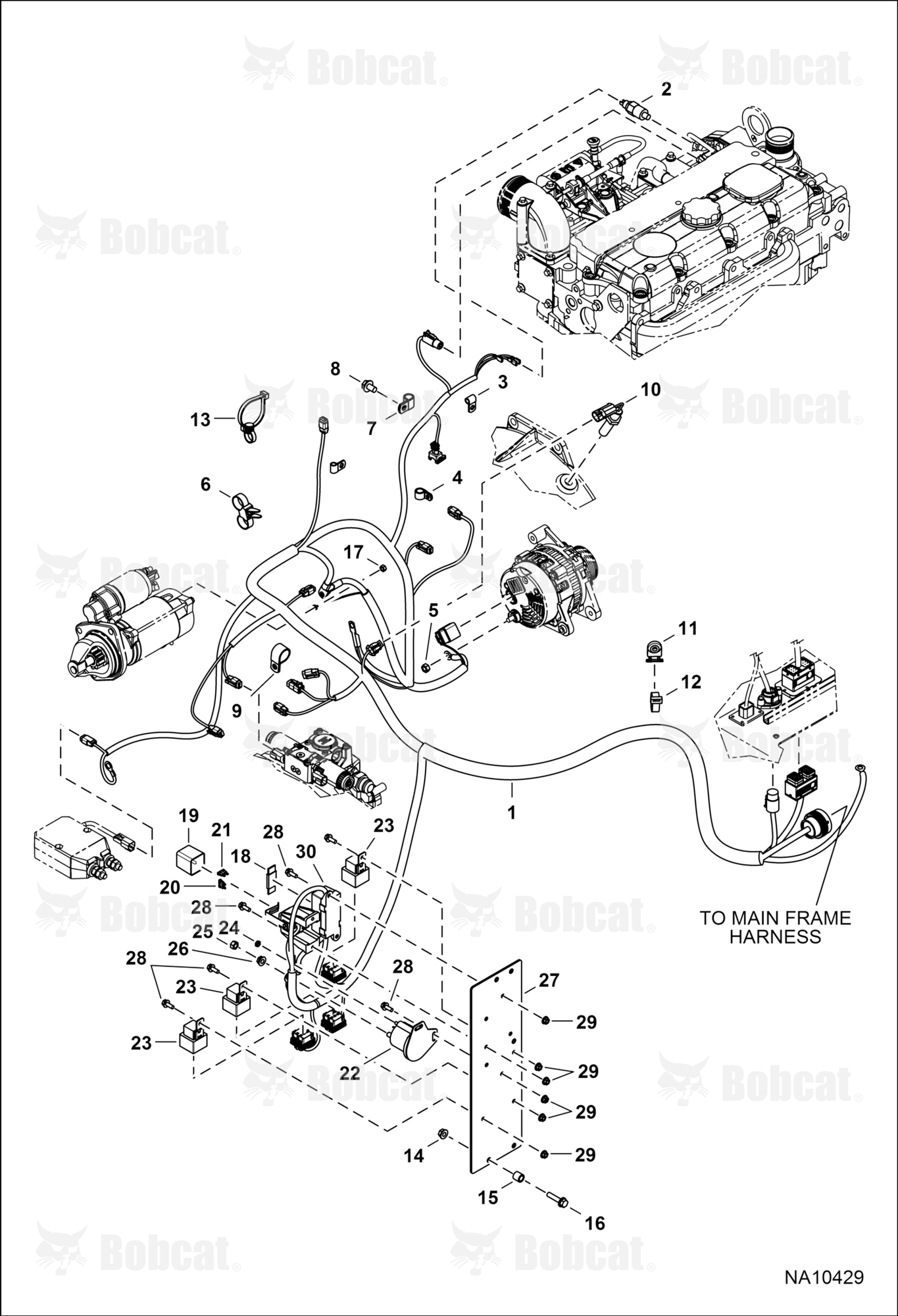Engine Electrical Circuitry (Harness)