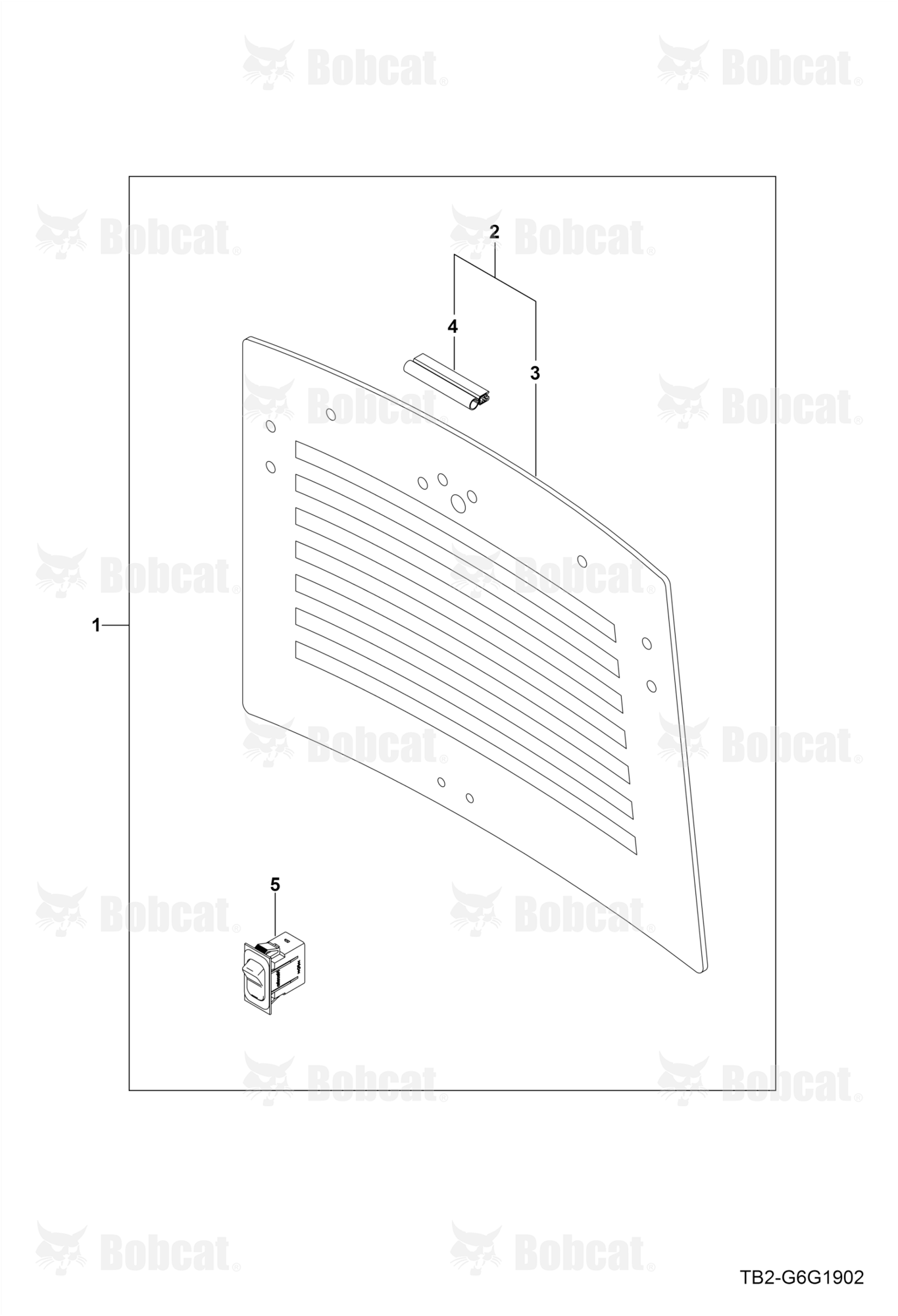 Rear Glass GROUP (Cab) (Defrost)