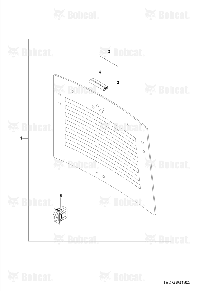 Rear Glass GROUP (Cab) (Defrost)