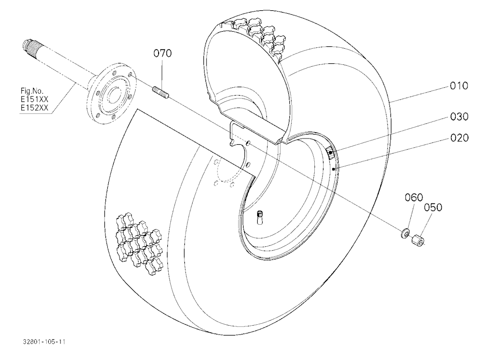 Rear Wheel (16.5L-16.1) [New]