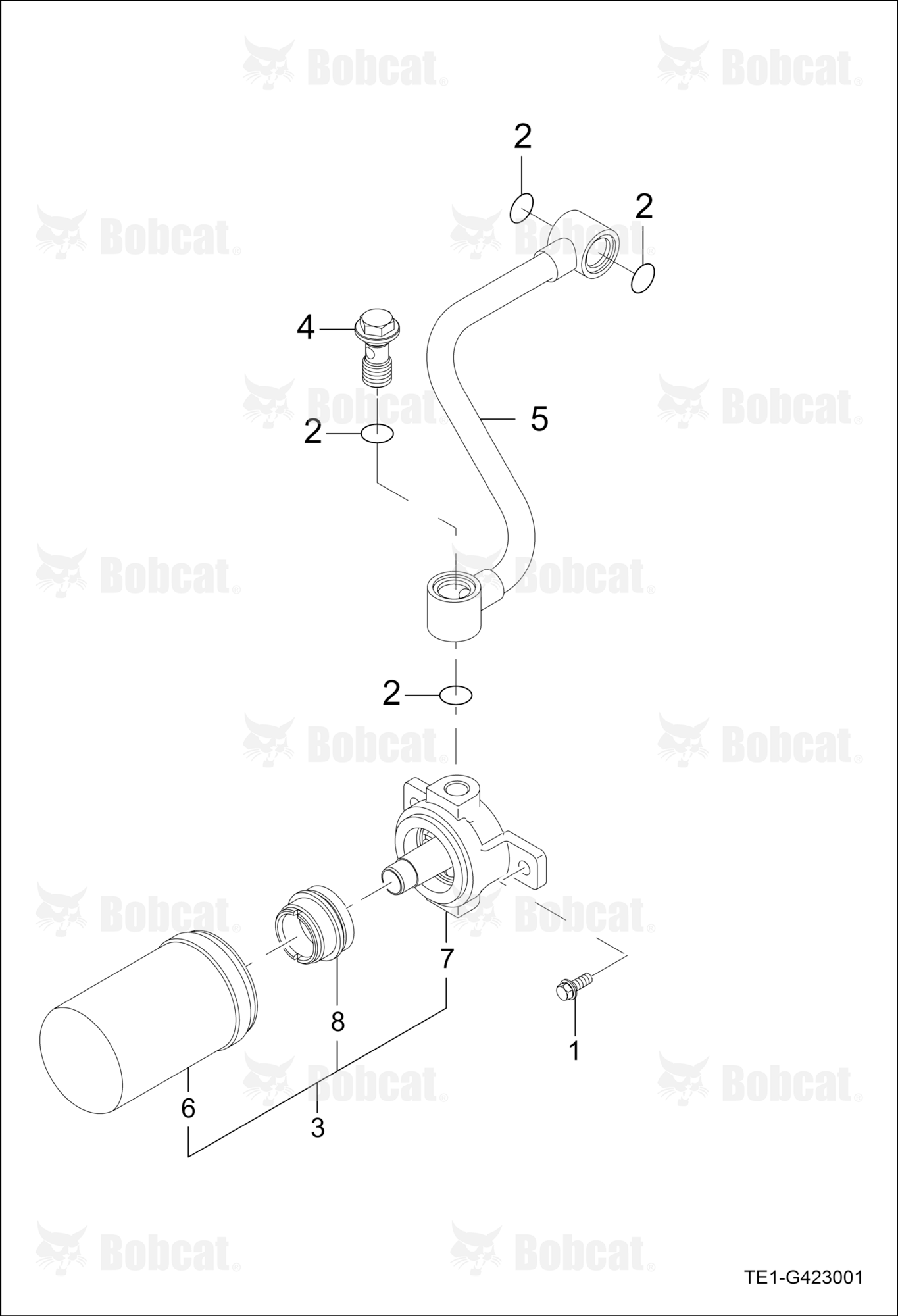 HST Hydraulic Line Group