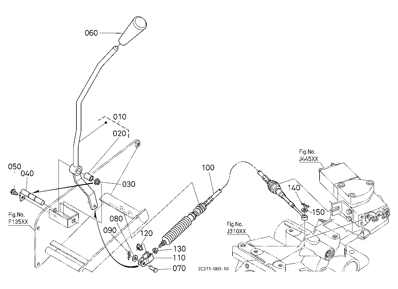 Auxiliary Control Valve Lever