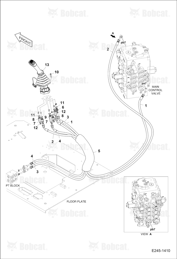 Pilot Piping (Eight)(Joystick RH)
