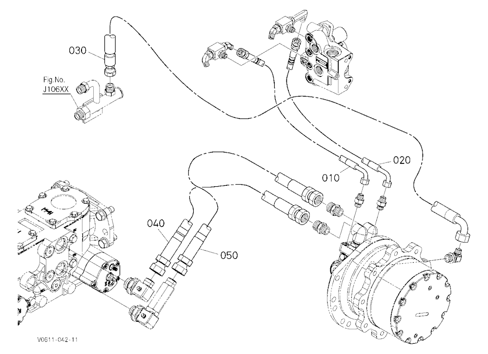 Oil Piping (Travel Lh)