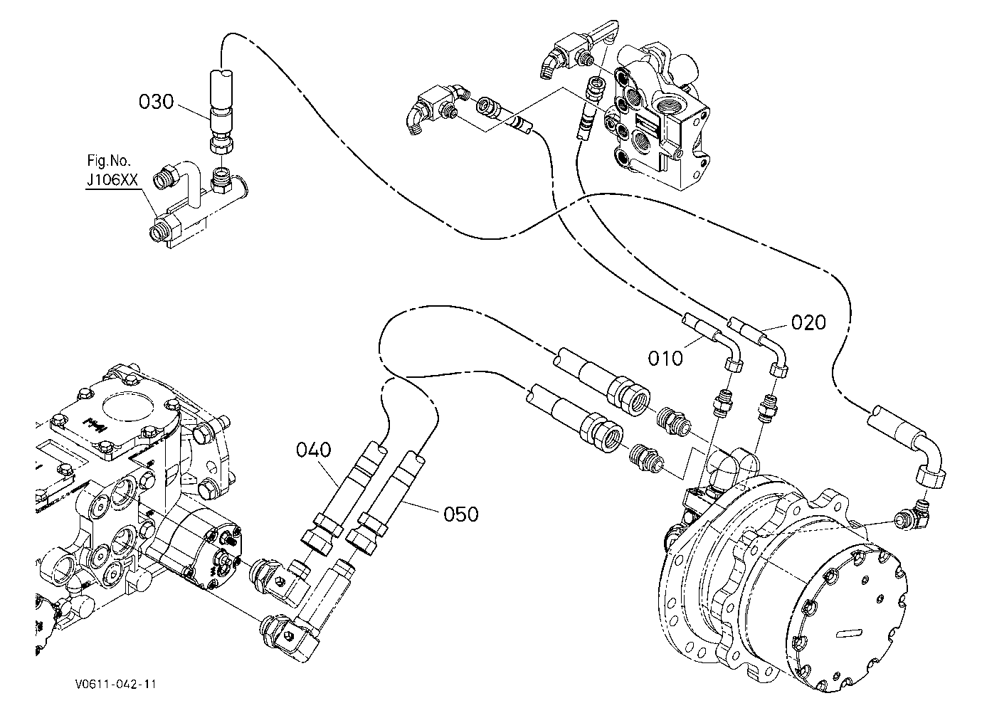 Oil Piping (Travel Lh)