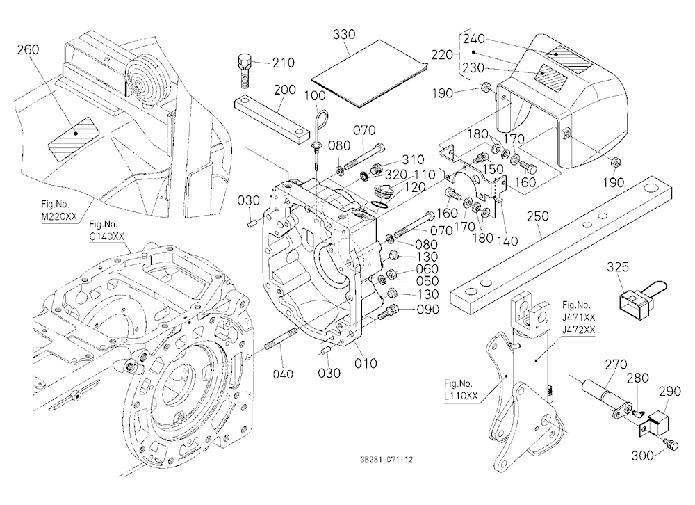 Pto (540/1000) Conversion Kit (Gear Case) [A] [Opt