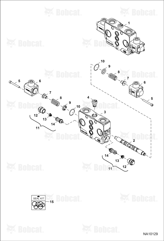 Hydraulic Control Valve (Arm Section) B3BL11001 - B3BL18066