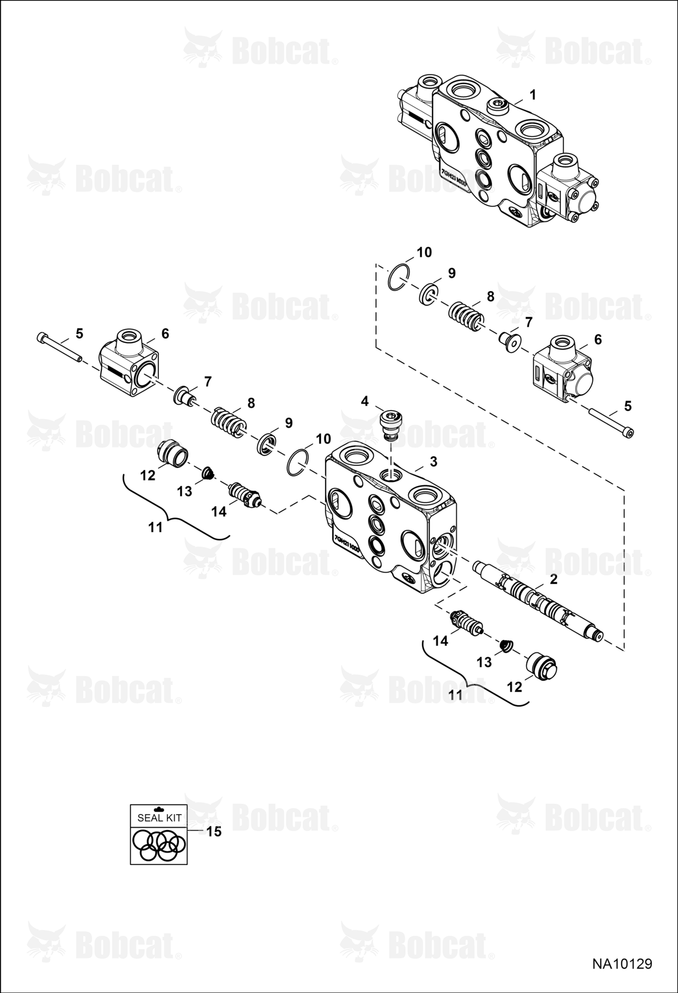 Hydraulic Control Valve (Arm Section)  B3BL11001 - B3BL18066