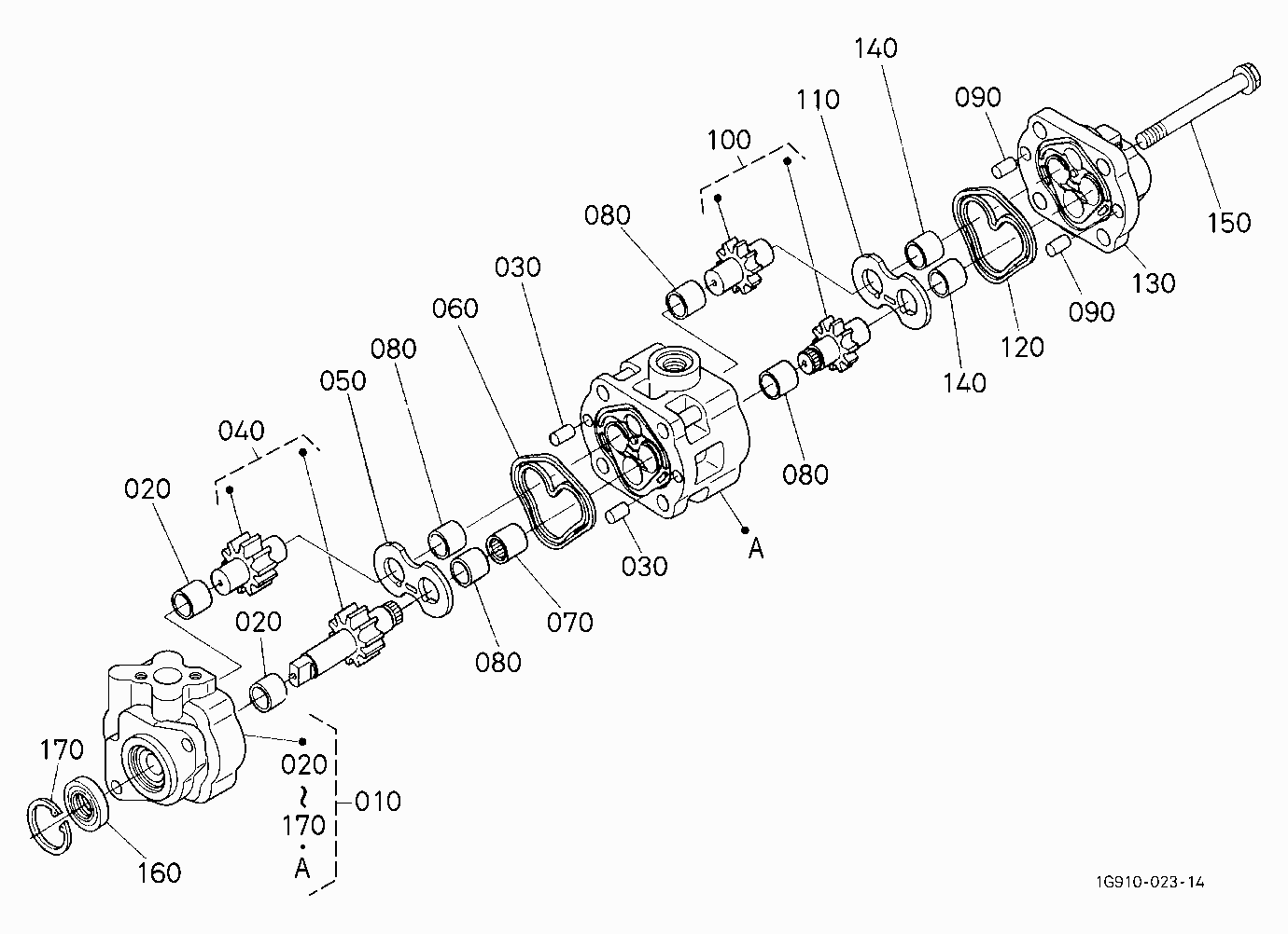 HYDRAULIC PUMP [COMPONENT PARTS] (W/G No.V5272) [O