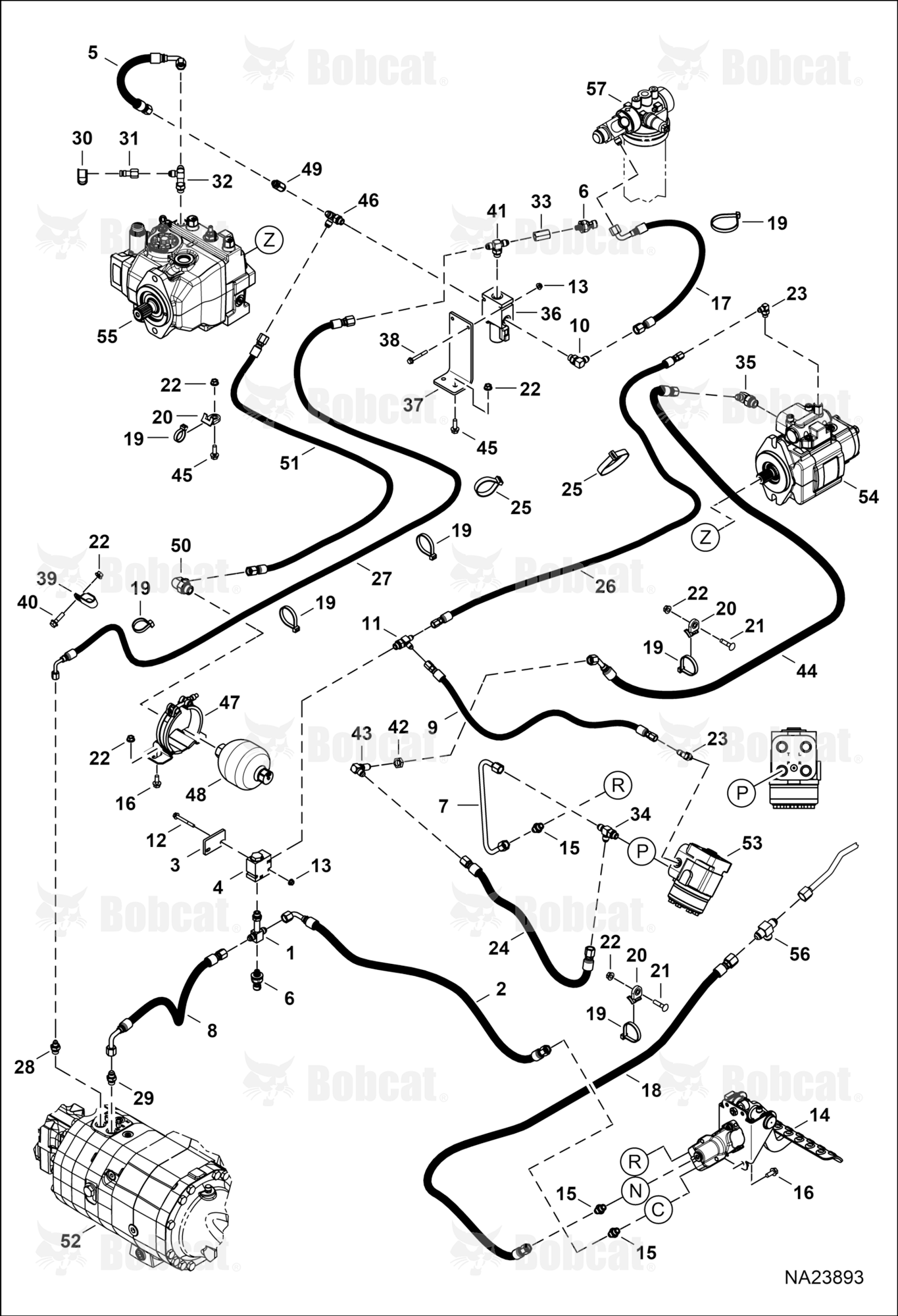 Hydraulic Circuitry (Brake System) (Italy Configuration)