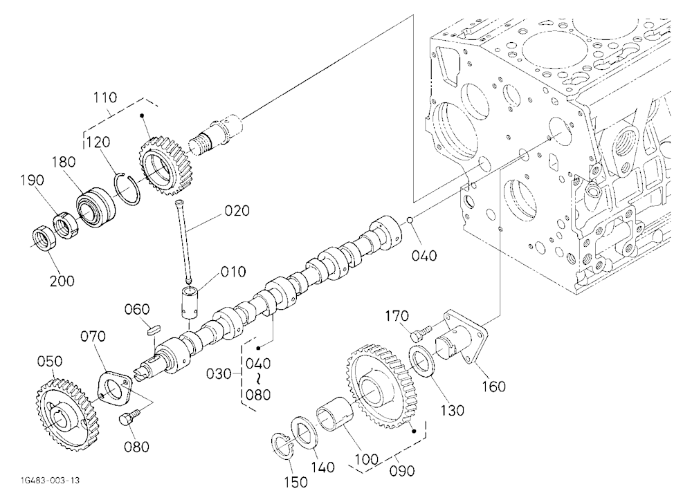 Camshaft And Idle Gear Shaft