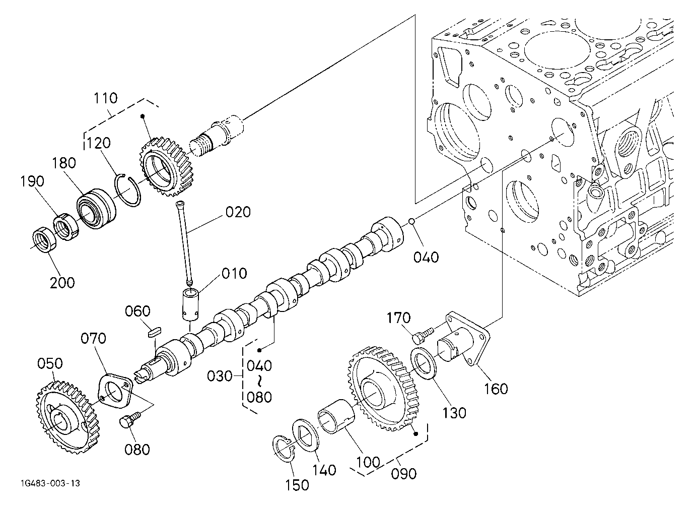 Camshaft And Idle Gear Shaft
