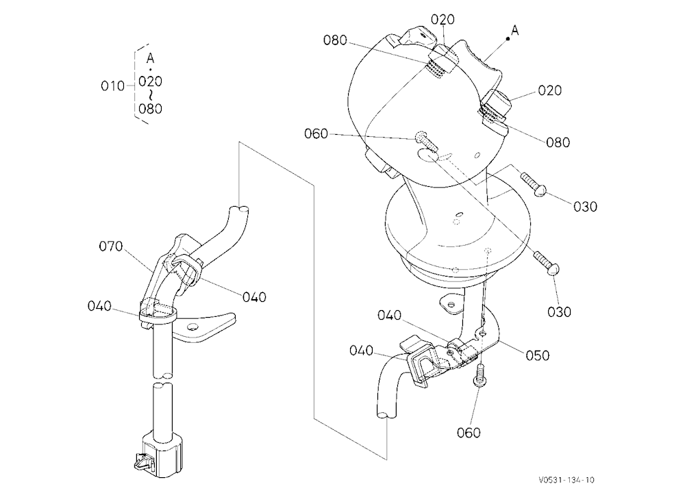 Grip (Right) [Component Parts] [High Flow]
