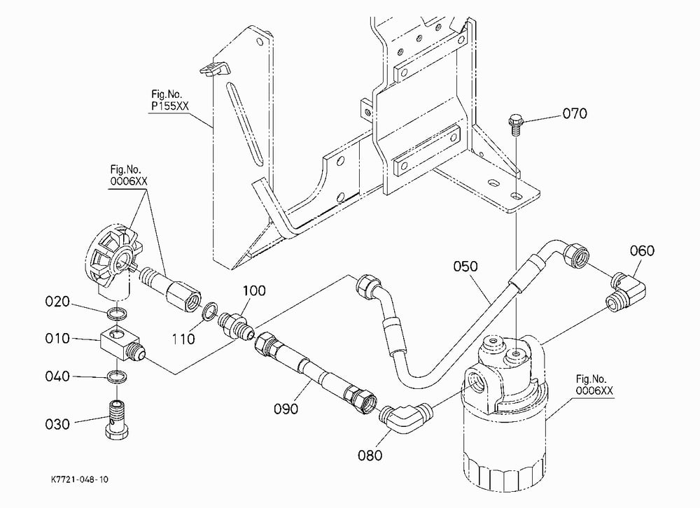HYDRAULIC OIL LINE (OIL FILTER)