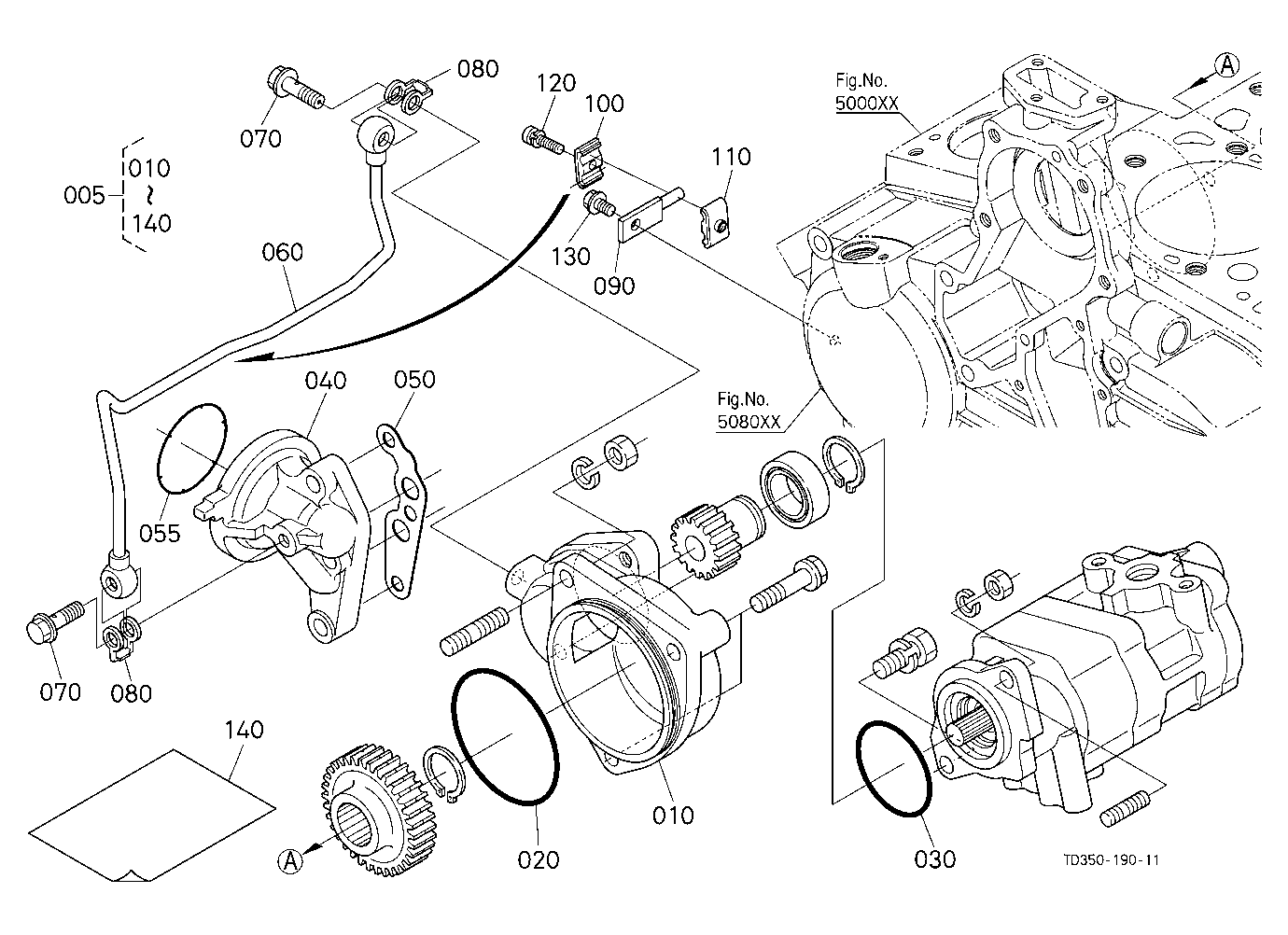 Lubrication Kit (Hydraulic Pump Drive Gear) [Optio