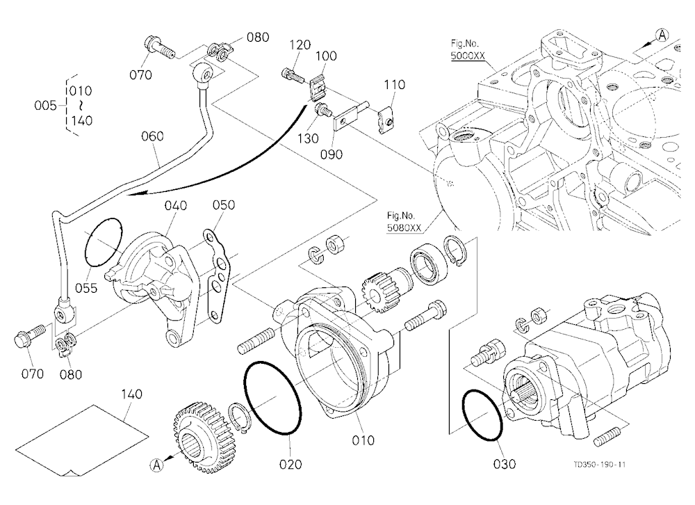 Lubrication Kit (Hydraulic Pump Drive Gear) [Optio