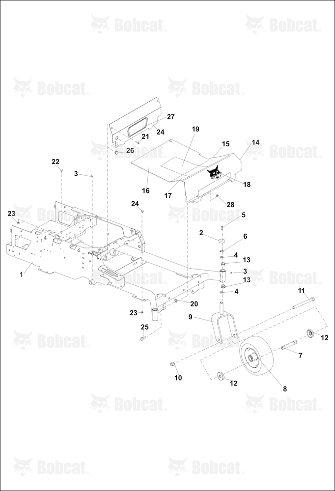 Foot Plate & Caster Assembly