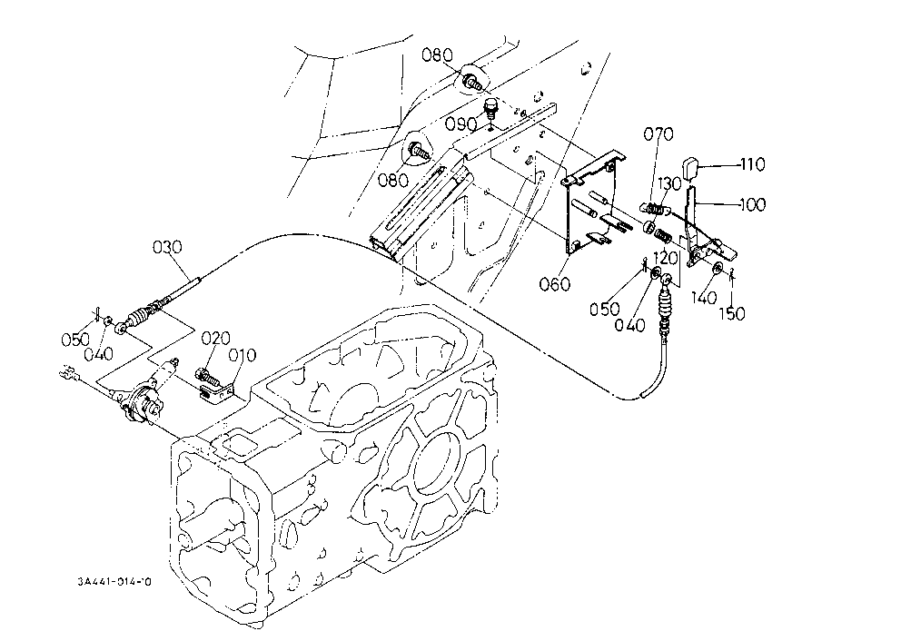 Pto Clutch Control Lever [Old Type]